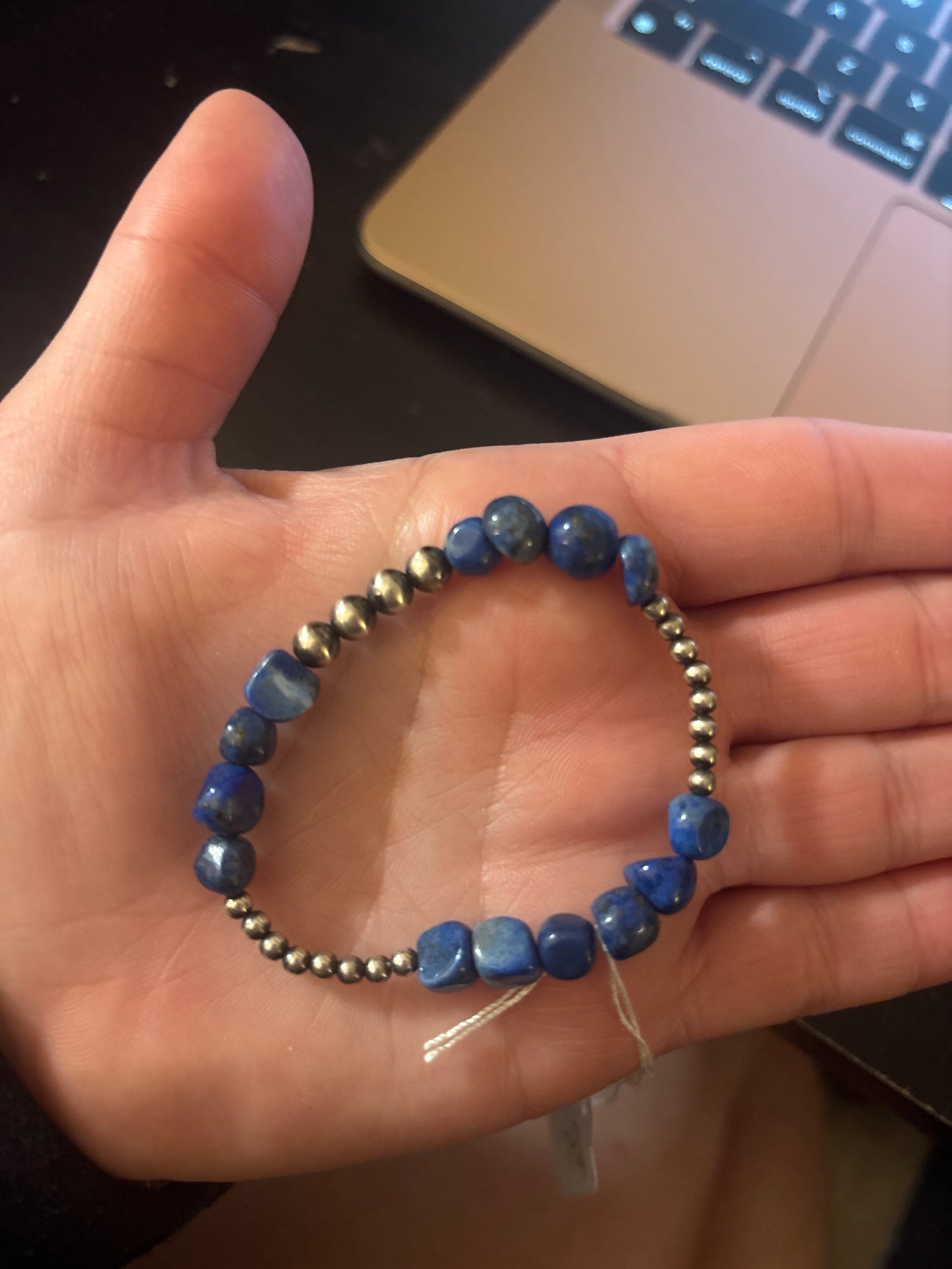 Blue Lapis + pearls