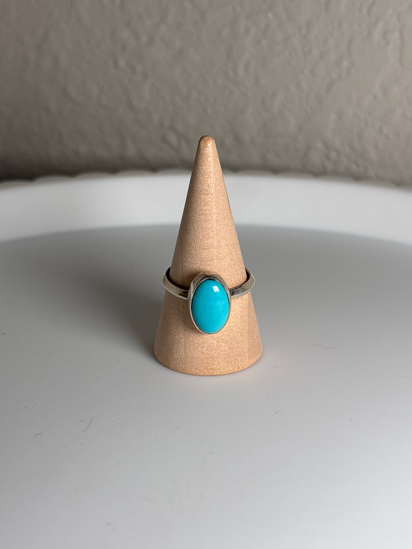 Single turquoise ring