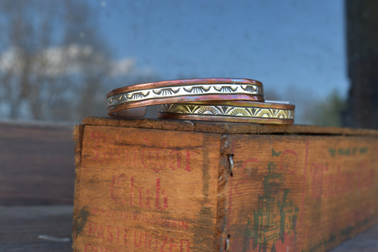 Sterling + Copper Cuffs