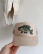 BEDAZZLED FISH CAP: SAND