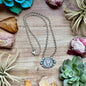 93 - Sterling Silver Mercury Dime Fixed Chain Necklace by Jason Ogg