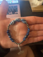 Blue Lapis + Porcelain Beads