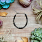 Black Onyx & Sterling Silver Bracelet – 6 1/4"  – 5mm