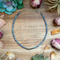 Sterling Silver Pearls choker and Purple Dolomite Heishi