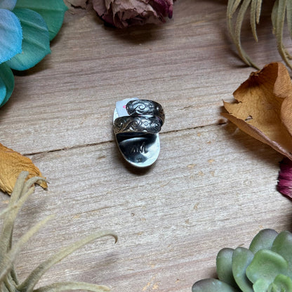 Mj Ring - Oval Turquoise Adjustable Ring