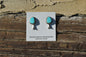 Kingman Turquoise blossom studs