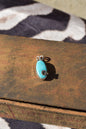 Turquoise + flower pendant