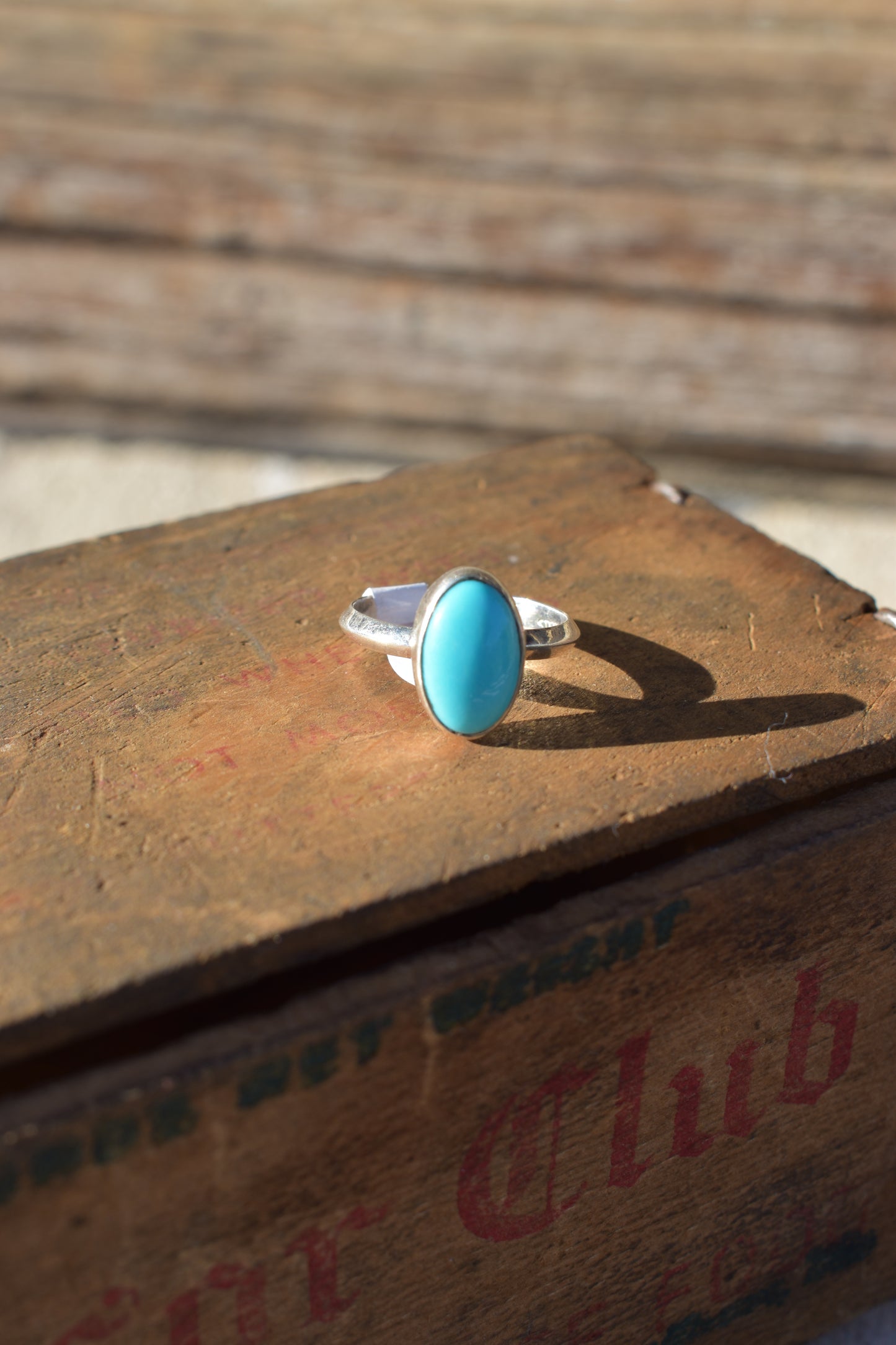 Single turquoise ring