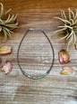 Sterling Silver Pearl Choker with Turquoise & Spiny Oyster Heishi