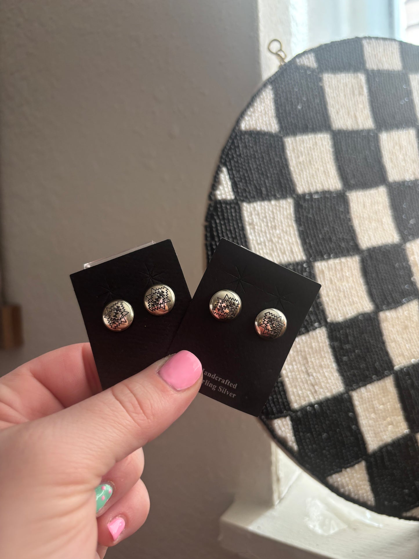 Mini stamped studs