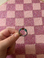 Turquoise + SS Pearl Stretch ring