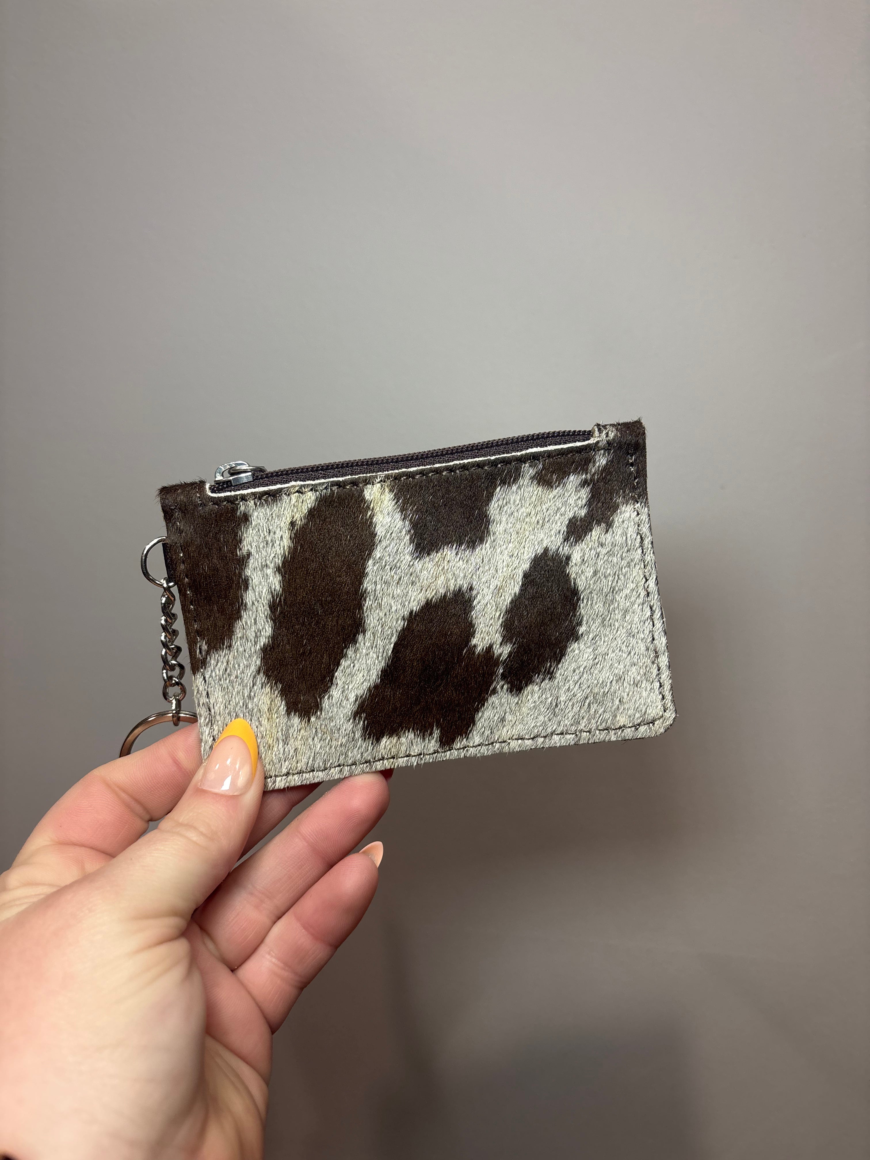 Cowhide and Leather wallet