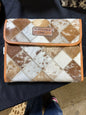 Cowhide makeup/jewelry pouch