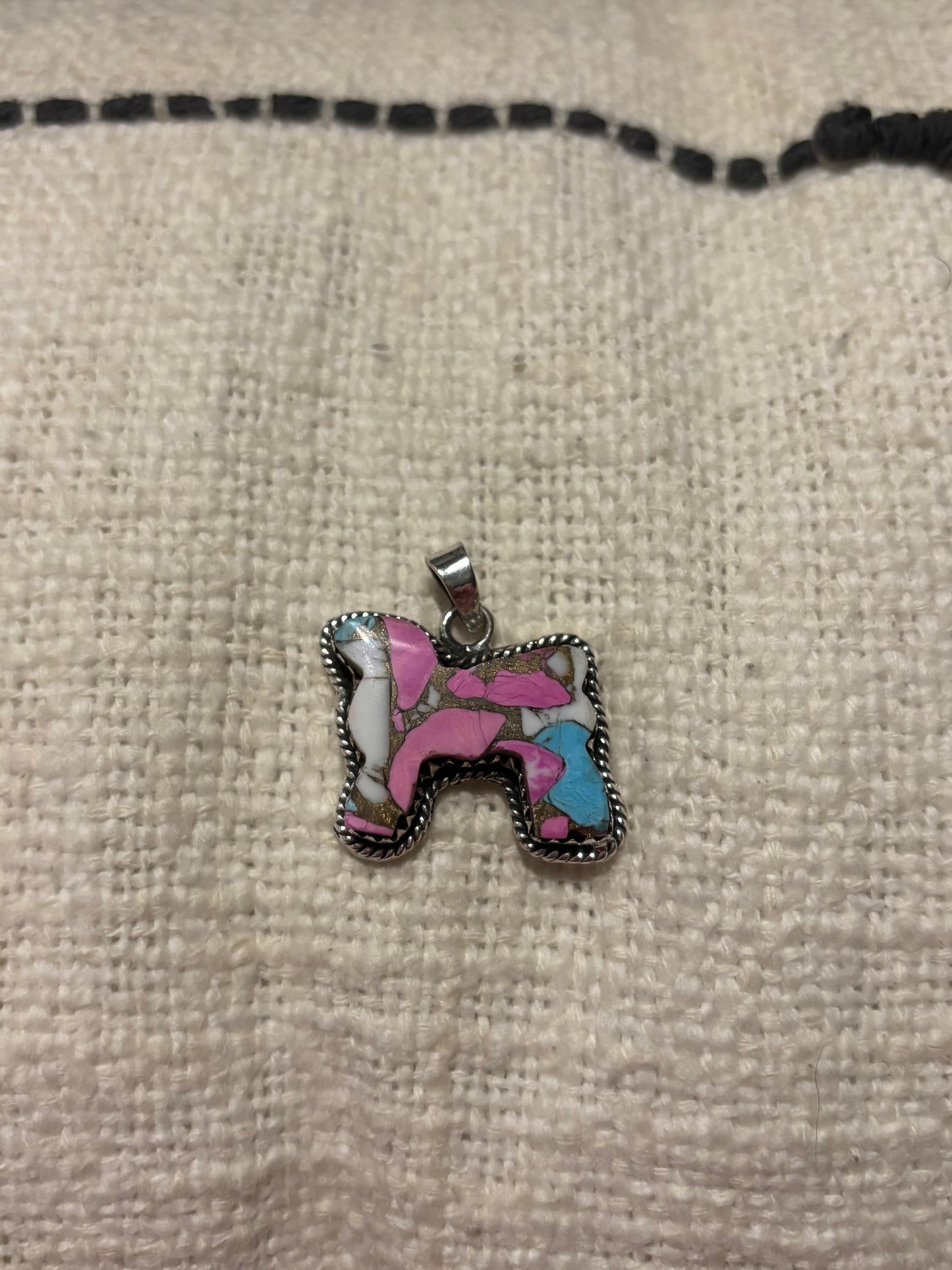 Cotton Candy Goat Pendant