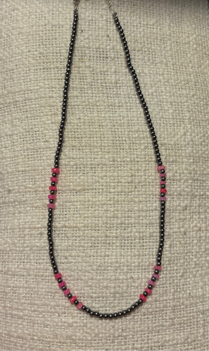 Pink Faceted Opal Necklace