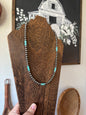 Sterling Silver Pearl & Blue Turquoise Necklace