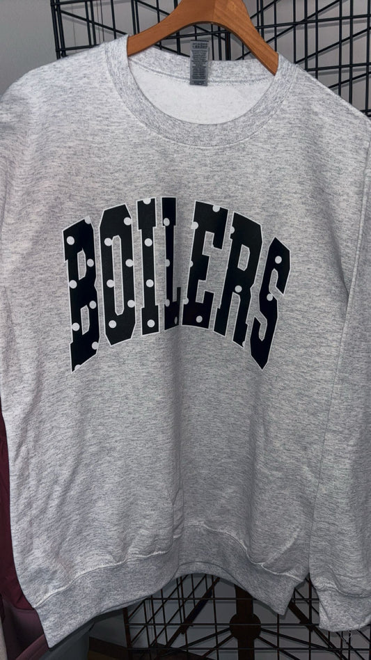 BOILERS Polka Dot Crew