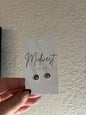 Green Mojave Studs