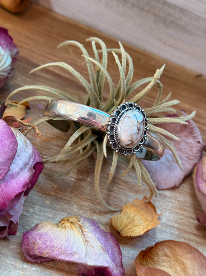 Sterling Silver Wild Horse Cuff Bracelet