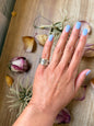 Sterling Silver Hand-Milled Wide Band “Poke the Bear” Stamped Ring – Size 5.5 – Handmade by Artist Jason Ogg